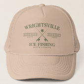 Wrightsville Beach Ice Fischen, North Carolina Truckerkappe (Vorderseite)