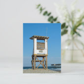 Wrightsville Beach Lifeguard 5 Postkarte (Stehend Vorderseite)