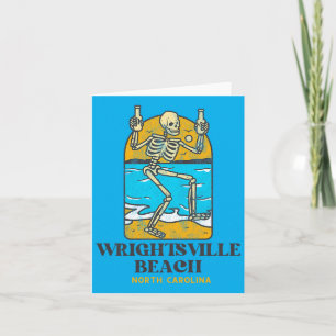 Wrightsville Beach Nc Sommergetränk-Skelett Karte