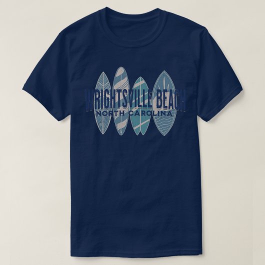 Wrightsville Beach NC Sommerurlaub Surfi T-Shirt (Design vorne)
