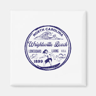 Wrightsville Beach, Nc Surfen Longboard Leben De Magnet