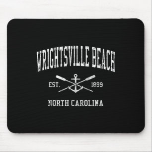 Wrightsville Beach Nc Vintage gekreuzte Ruder & Mousepad