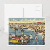 Wrightsville Beach North Carolina Bootsfahrt Postkarte (Vorne/Hinten)