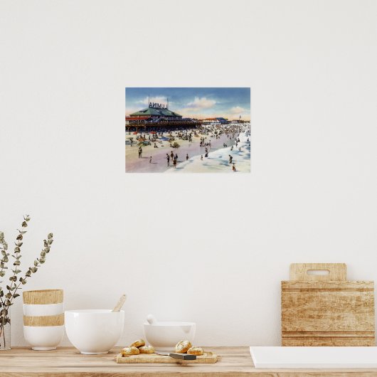 Wrightsville Beach North Carolina Lumina Beach Poster (Küche)