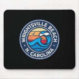 Wrightsville Beach North Carolina Nc Vintage Nauti Mousepad