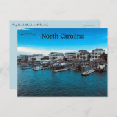 Wrightsville Beach North Carolina Postkarte (Vorne/Hinten)