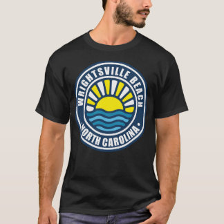 Wrightsville Beach North Carolina Retro Sunset T-Shirt
