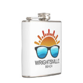 Wrightsville Beach North Carolina Sonnenbrille Flachmann (Rechts)