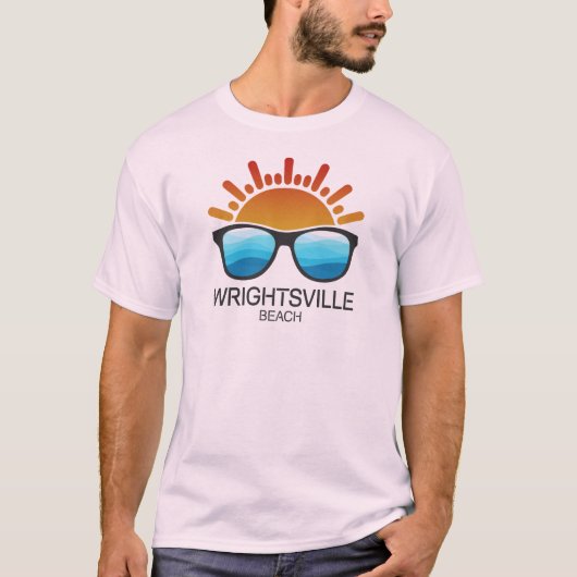Wrightsville Beach North Carolina Sonnenbrille T-Shirt (Vorderseite)