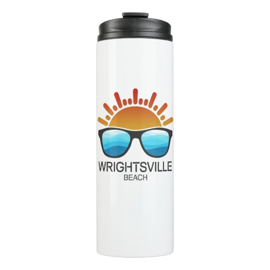 Wrightsville Beach North Carolina Sonnenbrille Thermosbecher (Vorderseite)