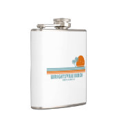 Wrightsville Beach North Carolina Sun Palm Trees Flachmann (Rechts)