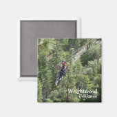 Wrightwood Ziplining Magnet! Magnet (Vorderseite/Rückseite)