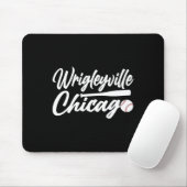Wrigleyville Chicago Baseball American Mousepad (Mit Mouse)