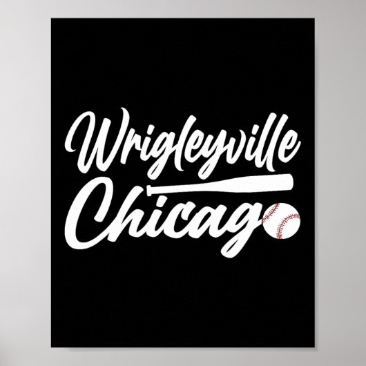 Wrigleyville Chicago Baseball American Poster (Vorne)