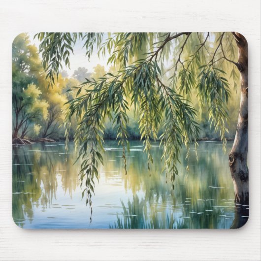 Wringen der Wilden Branch am See Mousepad (Vorne)