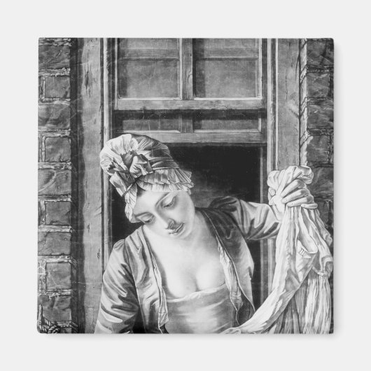 Wringen von Frauen Magnet (Vorne)