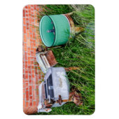 Wringerscheibe und Waschzuber Magnet (Vertikal)