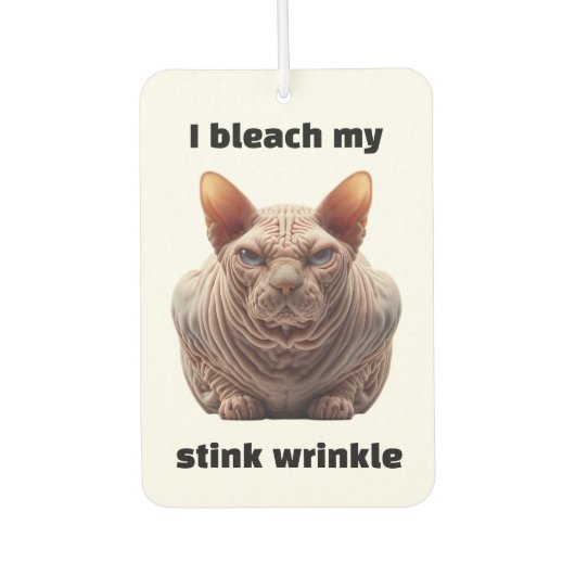 Wrinkle Sphynx Cat Autolufterfrischer (Vorderseite)