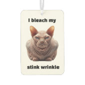 Wrinkle Sphynx Cat Autolufterfrischer (Rückseite)