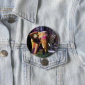 Wrinkly Wonders farbenfrohe Elephant Zoo Button (Beispiel)