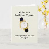 Wrist der 37. Hochzeit Karte (Gelbe Blume)