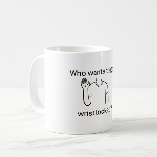 Wrist locker mug kaffeetasse (Vorderseite Links)