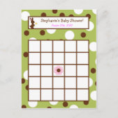 Writable Bingo Card Forest Friends Bunny Einladungspostkarte (Vorderseite)