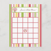 Writable Bingo Card Liebe and Nature Girl Woodland Einladungspostkarte (Vorderseite)