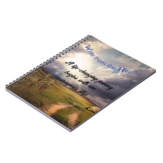 "Write from the Heart" Spiral Foto Notebook Notizblock (Linke Seite)