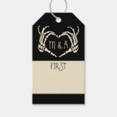 Write-In Style Creepy Goth Marriage Milestone Geschenkanhänger (Vorderseite)