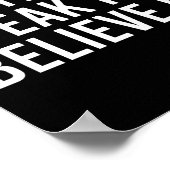 Write It Speak It Believe It Motivational Faith Ap Poster (Ecke)