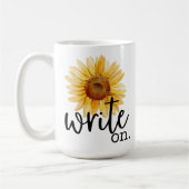 Write On (mit Sonnenblume) Kaffeetasse (Links)