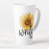 Write On (mit Sonnenblume) Milchtasse (Rechte Ecke)