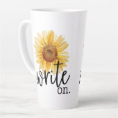 Write On (mit Sonnenblume) Milchtasse (Linke Ecke)