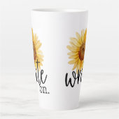 Write On (mit Sonnenblume) Milchtasse (Vorderseite)