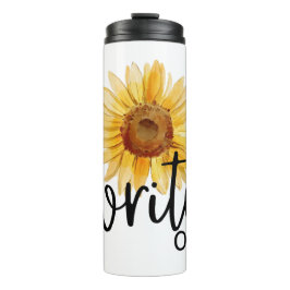 Write On (mit Sonnenblume) Thermosbecher