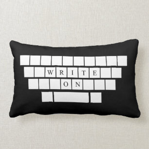 Write On - Pillow - Geschenke für angehende Schri Lendenkissen