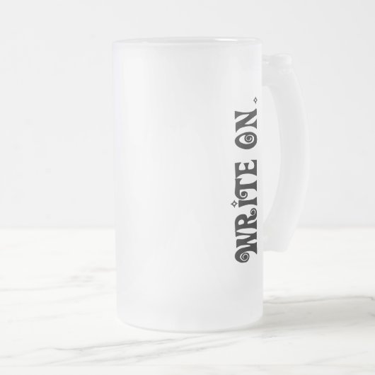 Write On (VER 3) Mattglas Bierglas (VorderseiteRechts)