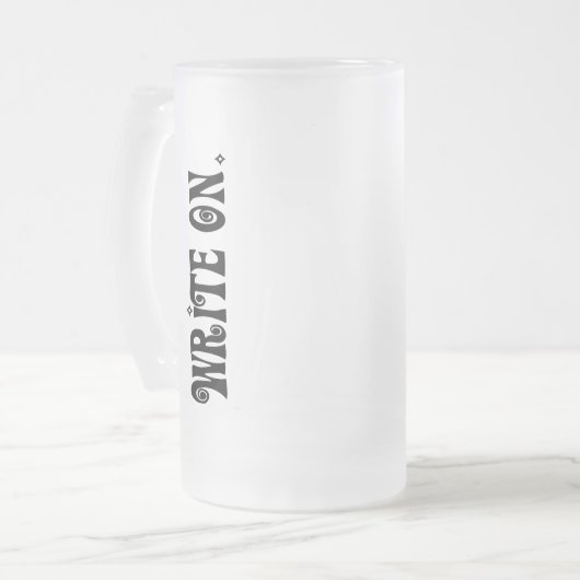 Write On (VER 3) Mattglas Bierglas (Vorderseite Links)