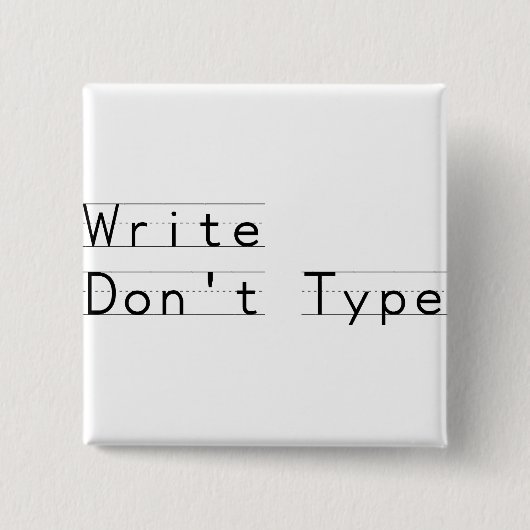 Write schreiben nicht button (Vorderseite)