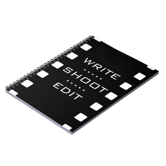 Write, Shoot, Edit - Film Notebook Notizblock (Linke Seite)