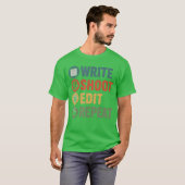 Write Shoot Edit Repeat Filmmaker Funny Movie Dire T-Shirt (Vorne ganz)