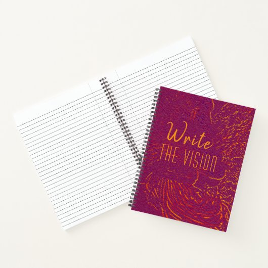 Write The Vision, 8.5x11 notebook, spiralgebunden Notizblock (Innenseite)