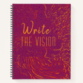 Write The Vision, 8.5x11 notebook, spiralgebunden Notizblock (Vorderseite)