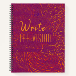 Write The Vision, 8.5x11 notebook, spiralgebunden Notizblock