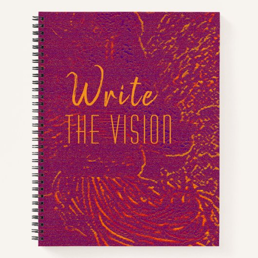 Write The Vision, 8.5x11 notebook, spiralgebunden Notizblock (Vorderseite)
