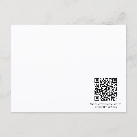 Write to Dream by Approachable Wolf J. H. Thornton Postkarte (Rückseite)