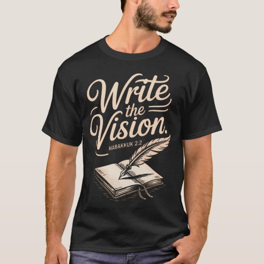 Write Vision Religious Verse Bible T-Shirt (Vorderseite)