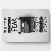 Write Without Fear. Edit Without Mercy. - PHOTO Fotoplatte (Vorderseite)