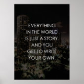Write Your Own Story - Success, Hustle, Motivation Poster (Vorne)